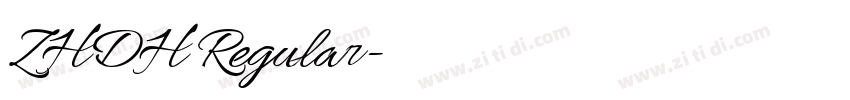 ZHDH Regular字体转换 ZHDH Regular字体转换